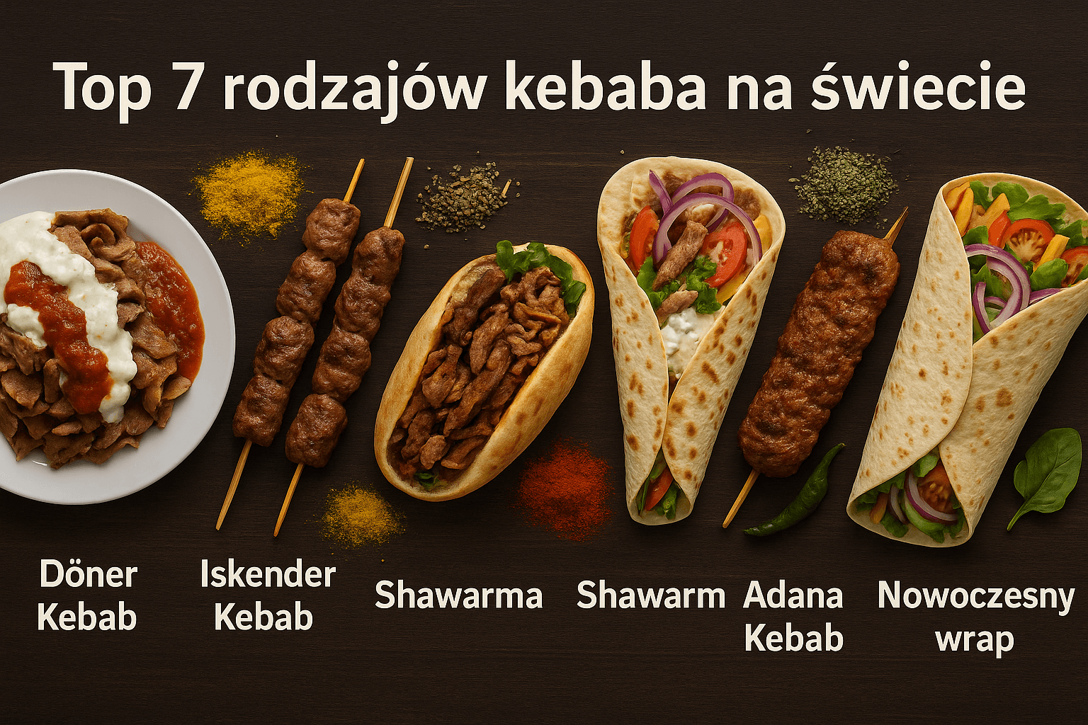 Top 7 najpopularniejszych rodzajów kebaba na świecie